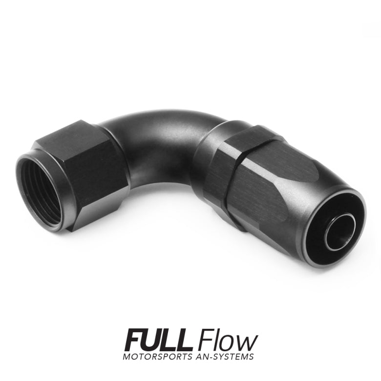 Full Flow AN Hose End Fitting 90 Degree AN-6 -8 -10 -12