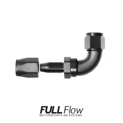 Full Flow AN Hose End Fitting 90 Degree AN-6 -8 -10 -12