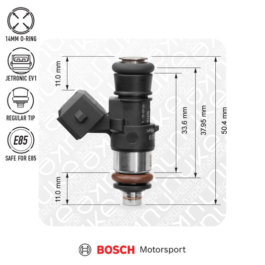 Bosch injector 1462cc, 38mm (EV14K), 4pcs flow matched