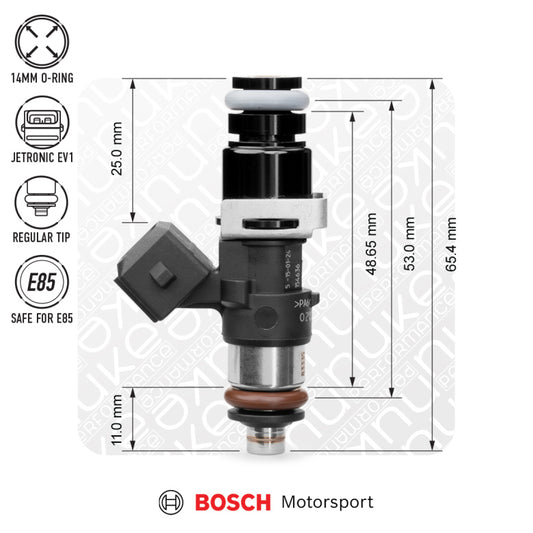 Bosch injector 1462cc, 53mm (EV14S), 4pcs flow matched