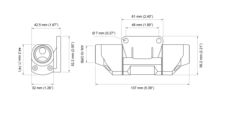 Full Flow Flex Fuel Sensor Adapter