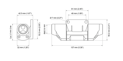 Full Flow Flex Fuel Sensor Adapter