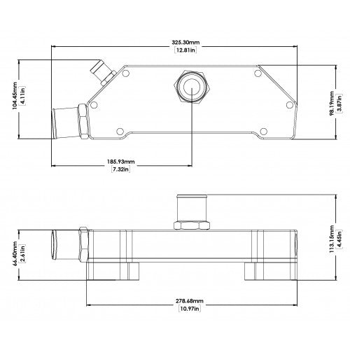 Davies Craig GM LS3, LS6, SBC, LSX Water Pump Delete adapter kit