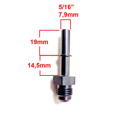 AN6 male - 5/16" female quick connector