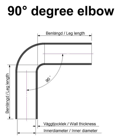 Silicone Hose 90 Degrees 2" (51mm)