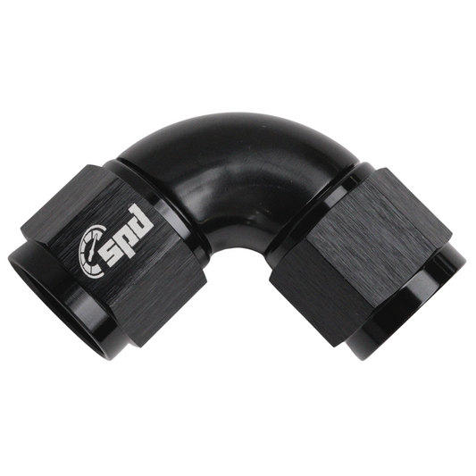 Joint female - female AN8 90 ° full-flow
