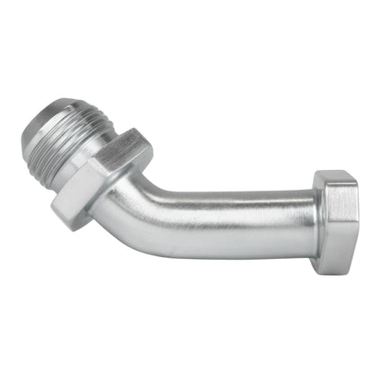 Oil return flang - AN12 long 45° Steel