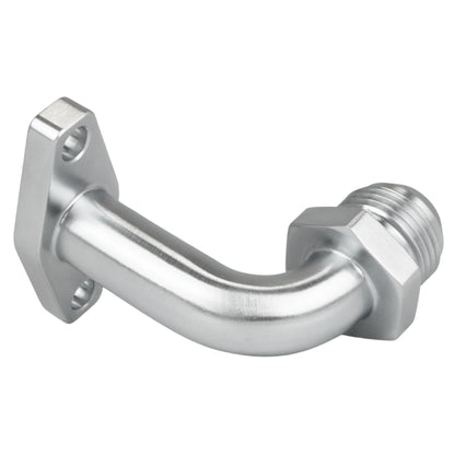 Oil return flang - AN12 long 90° Steel