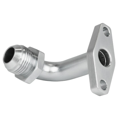 Oil return flang - AN12 long 90° Steel