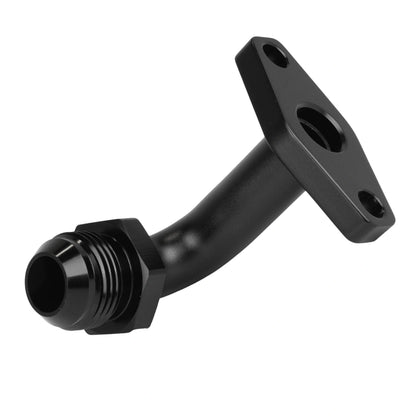 Oil return flang - AN12 long 90° Aluminum