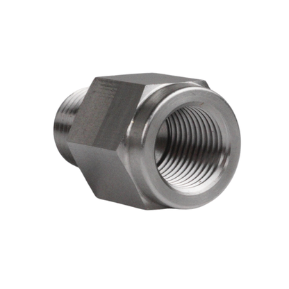 Adapter M10 x 1 female to 1/8 NPT male - Stainless steel