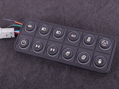 CAN keypad (12 keys) multi color LED sérpöntun