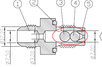 Roll over valve V2 compact AN6 black